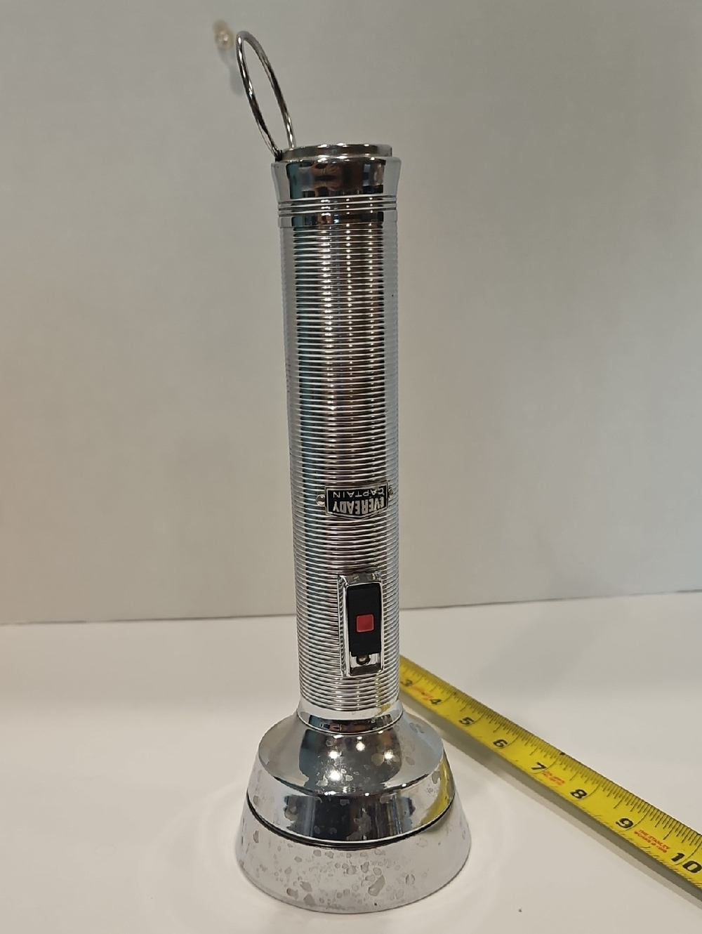 Vintage Eveready Metal Flashlight - Silver